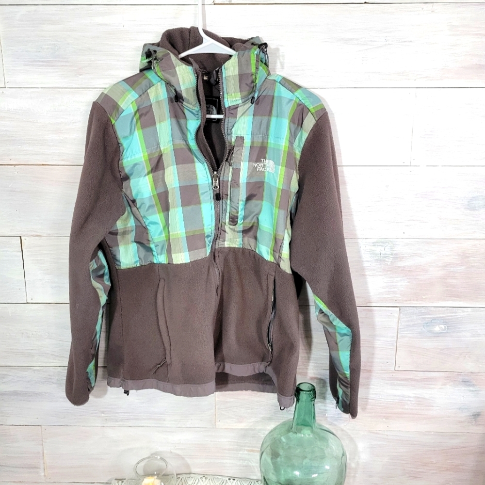 Jacket - NORTH FACE Polartec Fleece Denali XL beige/gray, green Coat